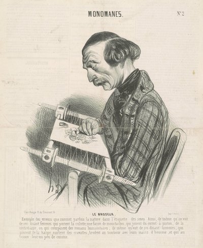Il ricamatore da Honoré Daumier