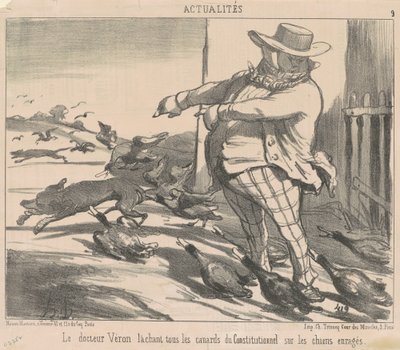 Il dottor Véron che lascia andare tutte le anatre da Honoré Daumier
