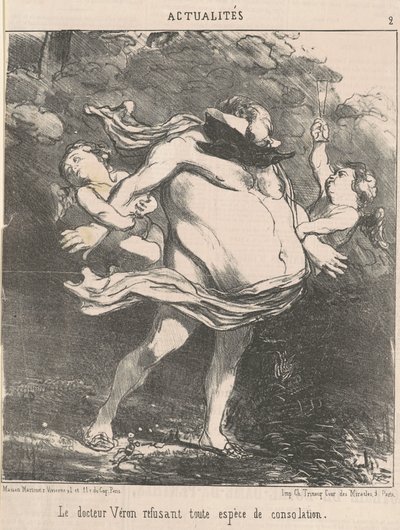 Il dottor Véron rifiutando... consolazione da Honoré Daumier