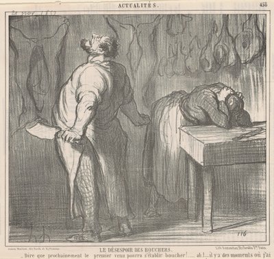 La disperazione dei macellai da Honoré Daumier