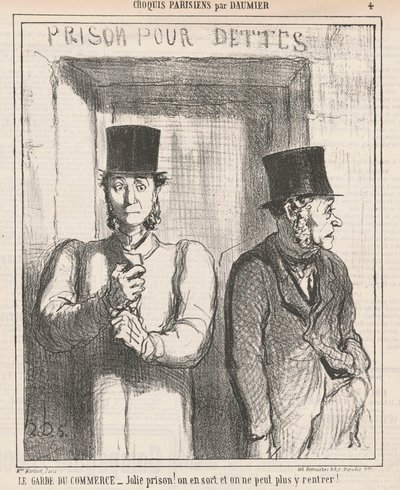 La guardia del commercio da Honoré Daumier