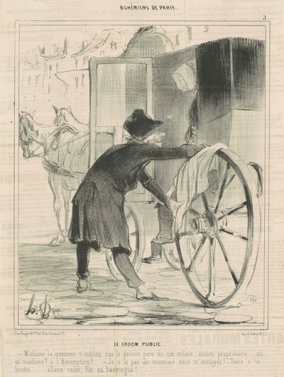 Il groom pubblico da Honoré Daumier