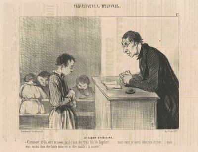 La lezione di storia da Honoré Daumier