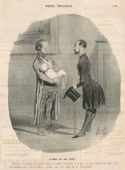 Il marito del bas-bleu da Honoré Daumier