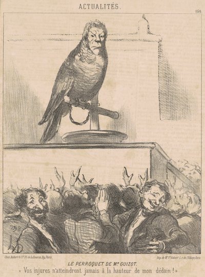 Il pappagallo di M. Guizot da Honoré Daumier