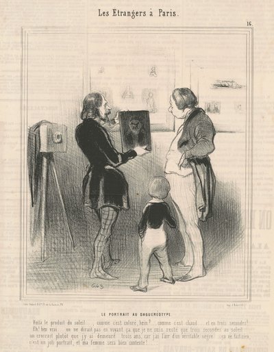 Il ritratto al dagherrotipo da Honoré Daumier