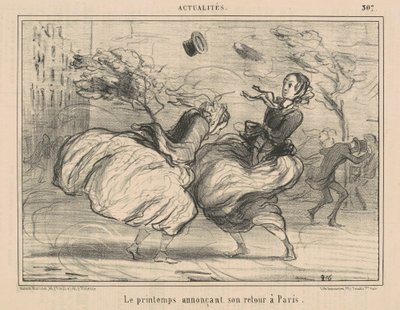 La primavera annuncia il suo ritorno a Parigi da Honoré Daumier