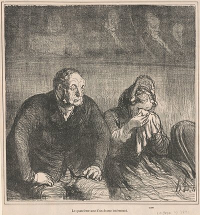 Il quarto atto di un dramma interessante da Honoré Daumier