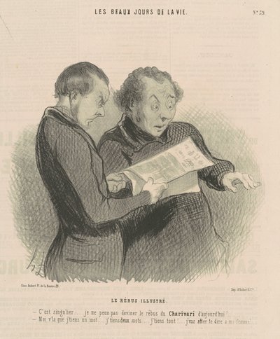Il rebus illustrato da Honoré Daumier