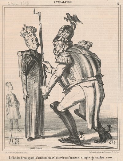 Il re dei greci da Honoré Daumier