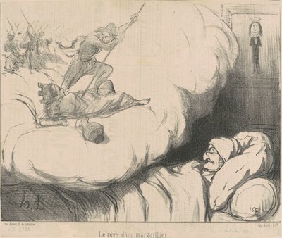 Il sogno di un sagrestano da Honoré Daumier