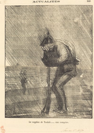 Il supplizio di Tantalo... acqua compresa da Honoré Daumier