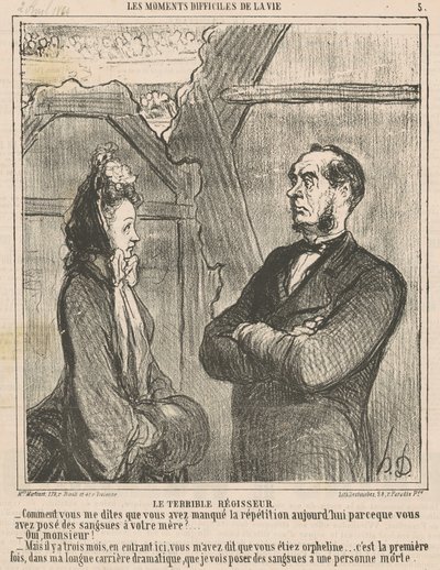 Il terribile direttore da Honoré Daumier