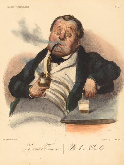 Il vero Fumatore da Honoré Daumier