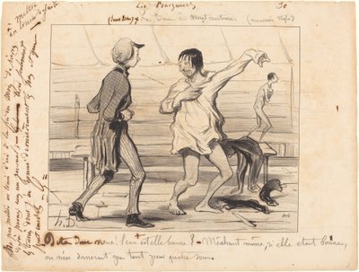I bagni a venti centesimi, nuovo stile da Honoré Daumier