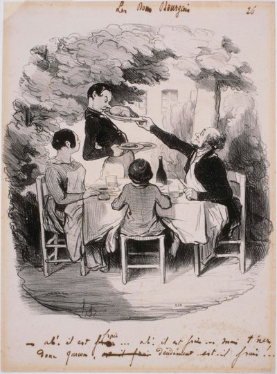 I Buoni Borghesi- Ah! È fresco... Ma tieni ragazzo da Honoré Daumier