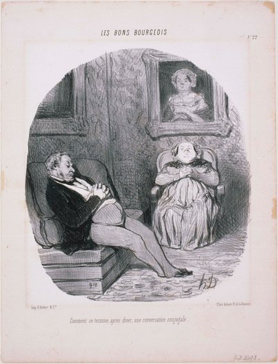 I Buoni Borghesi- Come finisce... Una conversazione coniugale da Honoré Daumier