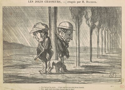 I bei cacciatori da Honoré Daumier