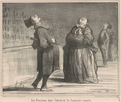 I parigini in attesa di da Honoré Daumier