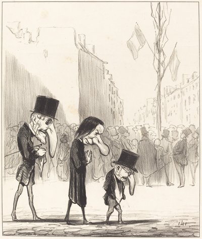 I tre piccoli santi da Honoré Daumier