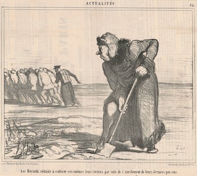 I boiardi ridotti a coltivare da Honoré Daumier