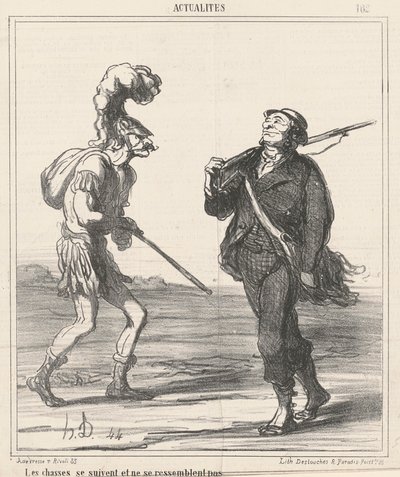 Le cacce non si somigliano da Honoré Daumier