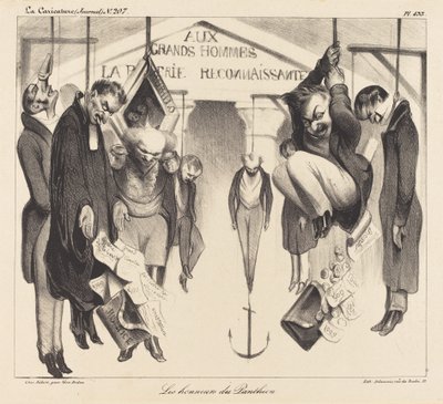 Gli onori del Pantheon da Honoré Daumier
