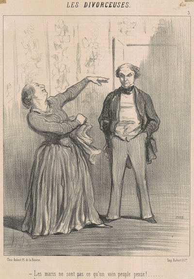 I mariti non sono ciò che un vano popolo pensa! da Honoré Daumier