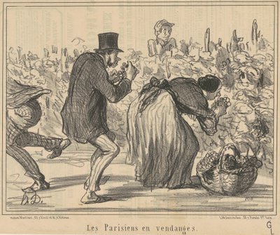 I parigini in vendemmia da Honoré Daumier