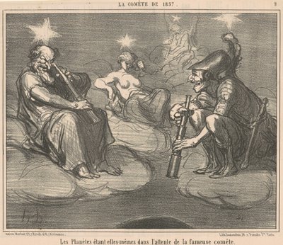 I pianeti essendo essi stessi in da Honoré Daumier