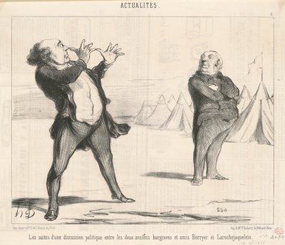 Le conseguenze di una discussione politica da Honoré Daumier