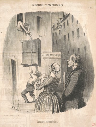 Inquilini nottambuli da Honoré Daumier