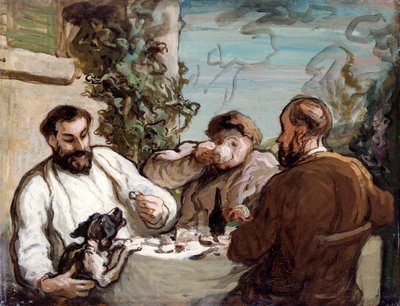 Pranzo in campagna, c1868 da Honoré Daumier