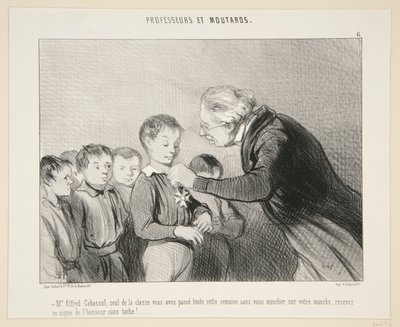M Alfred Cabassol..ricevete questo segno di l da Honoré Daumier