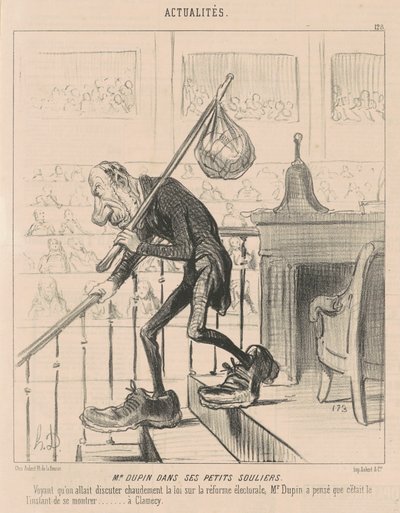 M. Dupin nei suoi piccoli scarponi da Honoré Daumier