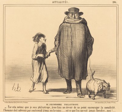 M. Prudhomme filantropo da Honoré Daumier