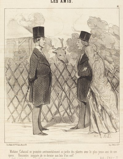 Madame Cabassol si Promène... da Honoré Daumier