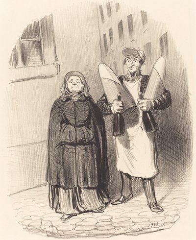 Madame Chapotard si Prepara a Fare le Sue Conserve da Honoré Daumier