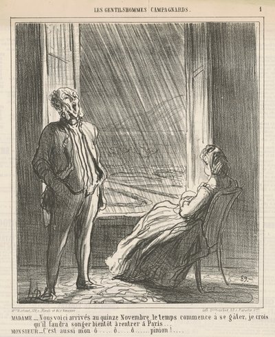 Signora... Eccoci... al quindici novembre da Honoré Daumier