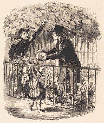 Ma ti dico che è il suo pallone... da Honoré Daumier