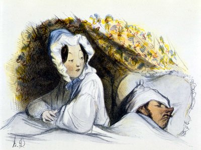 Uomo e donna a letto: 