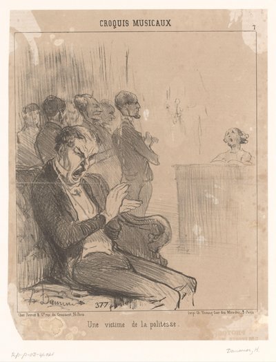 Une victime de la politesse da Honoré Daumier