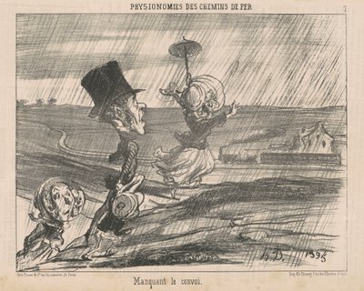 Perdendo il convoglio da Honoré Daumier