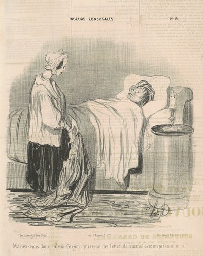 Sposati allora! vecchio Grigou ... da Honoré Daumier