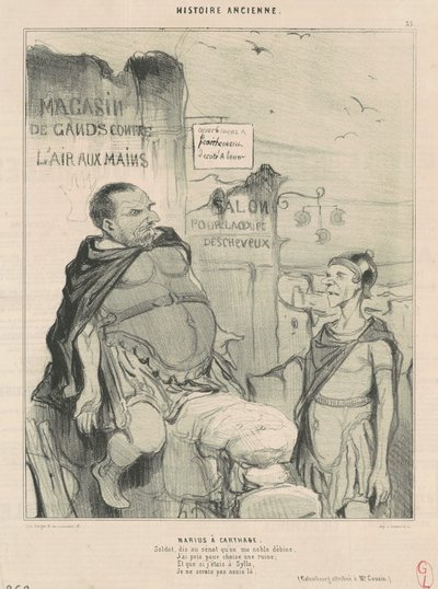 Marius a Cartagine da Honoré Daumier