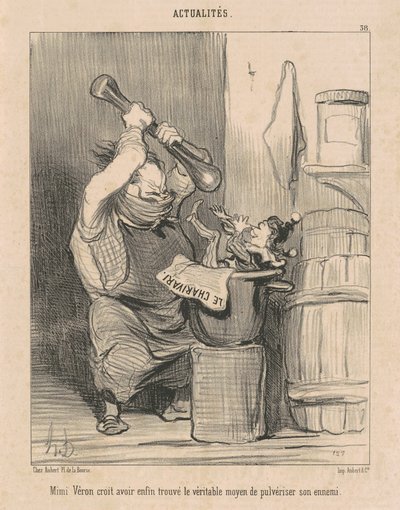 Mimi Véron crede di aver ... trovato il ... da Honoré Daumier