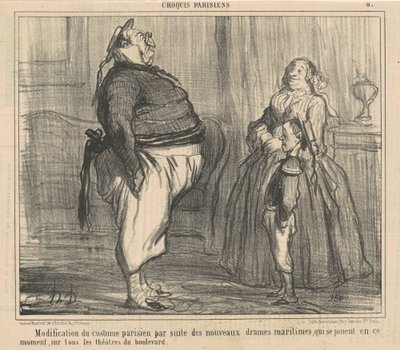 Modifica del costume parigino ... da Honoré Daumier