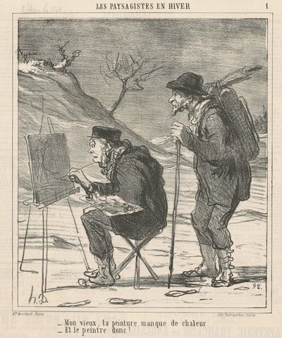 Vecchio mio, la tua pittura manca di calore... da Honoré Daumier