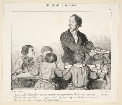Monsieur Adolphe Chamouillard vi mostrerete quindi. #10 di Professeurs et Loutards da Honoré Daumier