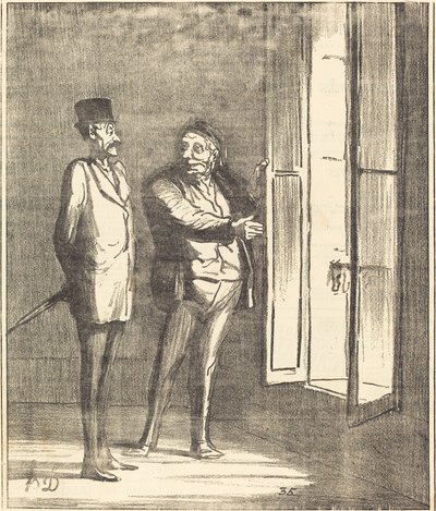 Il signore starà molto bene qui da Honoré Daumier